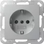 GIRA 418026 toma SCHUKO System 55 empotrable aluminio