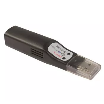 TFA Dostmann registrador de datos de temperatura y humedad con interfaz USB, 50.000 valores de medición, -40 a +70 °C, resolución 0,1 °C (311.054)