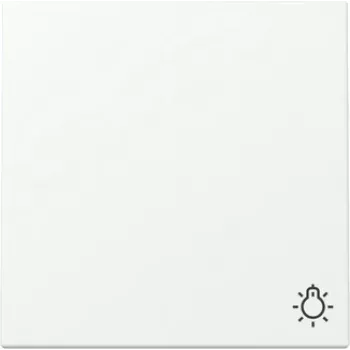GIRA embellecedor de tecla 328527 símbolo de luz System 55 blanco puro satinado