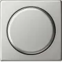 Gira System 55 placa embellecedora con mando giratorio para dimmer y potenciómetro, acero inoxidable 0650600