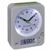 TFA Dostmann Despertador radiofónico 60.1511.02 blanco con manecillas luminosas