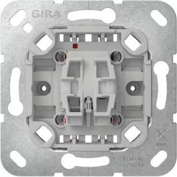 GIRA 383600 Mecanismo de pulsador, conmutador 1 polo, 10 AX, 250 V AC, empotrar