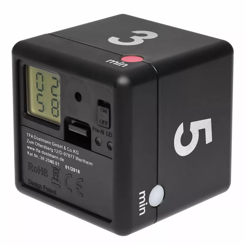 TFA Dostmann 38.2040.01 Temporizador de cocina digital negro-blanco