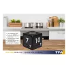 TFA Dostmann 38.2040.01 Temporizador de cocina digital negro-blanco