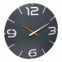 TFA Dostmann Reloj de pared radiofónico de diseño Contour, negro/blanco (60.3536.10)
