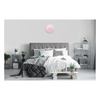 TFA Dostmann Reloj de pared radiofónico de diseño Contour, rosa antiguo/blanco (60.3536.16)