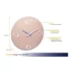 TFA Dostmann Reloj de pared radiofónico de diseño Contour, rosa antiguo/blanco (60.3536.16)