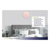 TFA Dostmann Reloj de pared radiofónico de diseño Contour, rosa antiguo/blanco (60.3536.16)