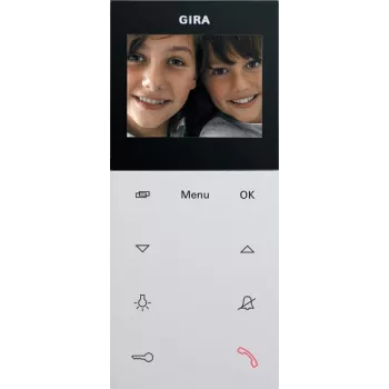 Gira 123927 Videoportero interior AP Plus System 55 blanco puro mate