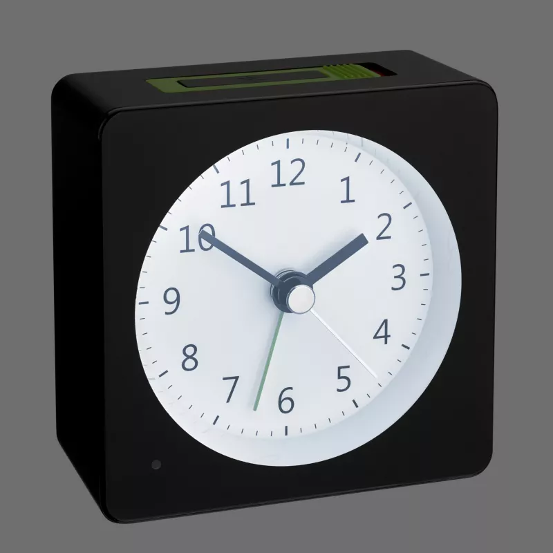 TFA Dostmann 60.1031.01 Despertador de cuarzo negro