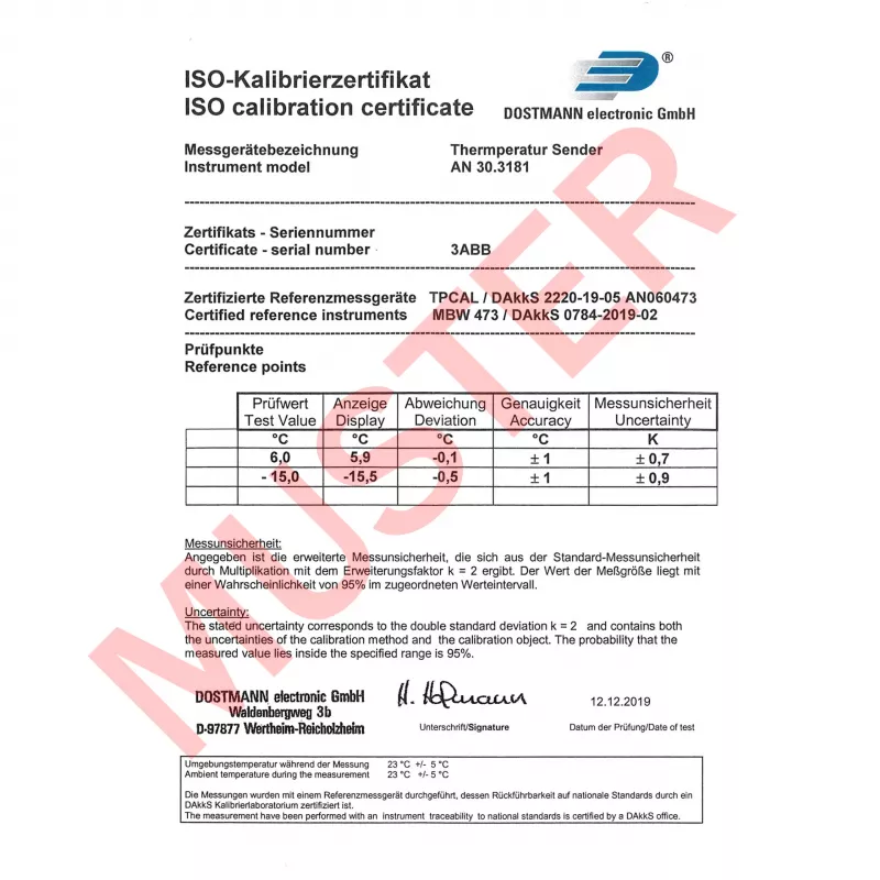 TFA Dostmann 30.3181.K Termosensor inalámbrico 868 MHz