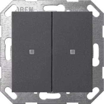 Gira KNX Tecla para pulsador, 2 tomas, antracita 517328