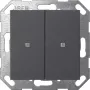 Gira KNX Tecla para pulsador, 2 tomas, antracita 517328