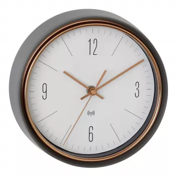 TFA Dostmann 60.3547.10 Reloj de pared inalámbrico 22,3 cm gris cobre