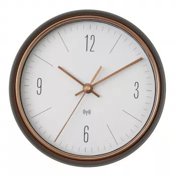 TFA Dostmann 60.3547.10 Reloj de pared inalámbrico 22,3 cm gris cobre
