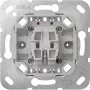 GIRA 387000 Mecanismo de pulsador de tecla con borne de neutro, 1x NO, 250 V, 10 A, sin garras