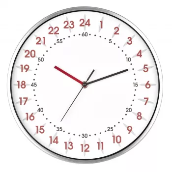 TFA Dostmann 60.3069.02 Reloj de pared de cuarzo 304 mm x 48 mm aluminio