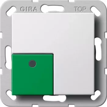 Gira System 55 Tecla Off/Stop, blanco puro 291103