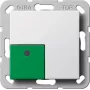 Gira System 55 Tecla Off/Stop, blanco puro 291103