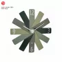 TFA Dostmann 60.3020.04 Reloj de pared de cuarzo 400 mm verde oliva segundero deslizante