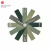 TFA Dostmann 60.3020.04 Reloj de pared de cuarzo 400 mm verde oliva segundero deslizante