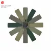 TFA Dostmann 60.3020.04 Reloj de pared de cuarzo 400 mm verde oliva segundero deslizante