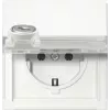 Gira 446766 Toma de corriente SCHUKO con interruptor de llave, cierre distinto, 16 A, 250 V, empotrar, blanco puro brillante