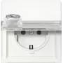Gira 446766 Toma de corriente SCHUKO con interruptor de llave, cierre distinto, 16 A, 250 V, empotrar, blanco puro brillante