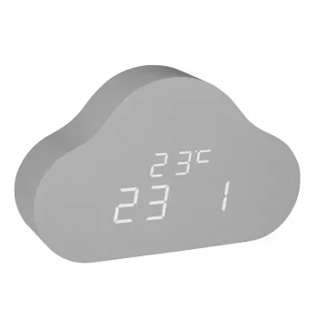 TFA Dostmann 60.2040.15 Despertador infantil de cuarzo gris