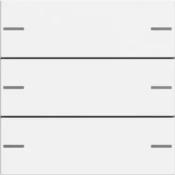 Gira 575327 Set de 3 teclas para sensor táctil 4, System 55, blanco puro