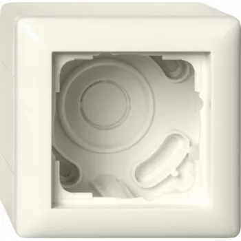 Gira Carcasa de superficie 1 elemento con marco, Standard 55, blanco crema 106101
