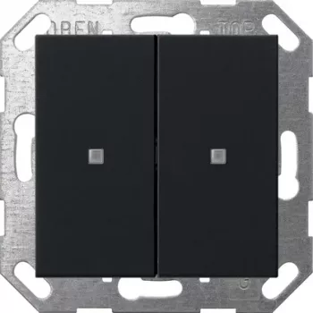 Gira KNX Tecla de 2 elementos, negro (5173005)