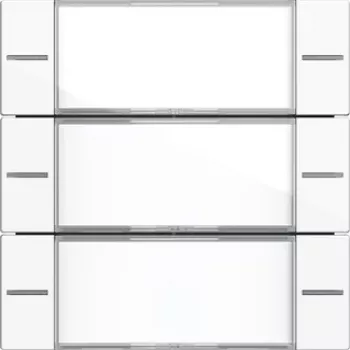 Gira 577303 Juego de teclas 3 elementos para sensor táctil 4, blanco puro brillante