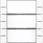 Gira 577303 Juego de teclas 3 elementos para sensor táctil 4, blanco puro brillante