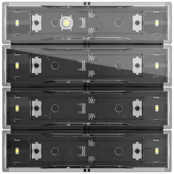 Gira Tastsens.4.70 Standard 4f KNX 531400 - Sensor táctil KNX 4 elementos, blanco puro brillante