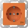 Gira 4188109 Toma de corriente SCHUKO ZSV System 55 naranja