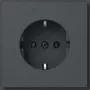Gira TX_44 Mecanismo de toma de corriente SCHUKO, antracita 418867