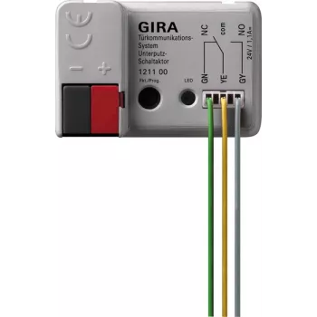 GIRA Actuador de conmutación para comunicación de puerta, empotrar, 1 contacto NO, 10 A 121100