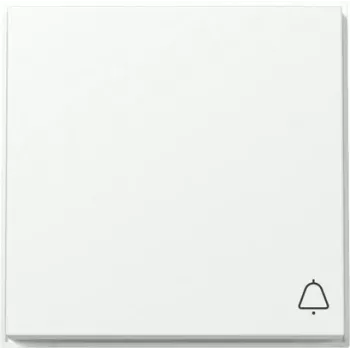 GIRA TX_44 Tecla con símbolo de campana, blanco puro satinado (328666)
