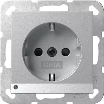 GIRA 417026 toma de corriente SCHUKO con luz LED de orientación, System 55