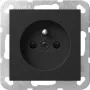 Gira 4485005 toma de corriente schuko con contacto de protección y shutter integrado, System 55, blanco puro