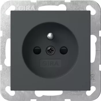 Gira 448528 toma de corriente schuko con contacto de protección, System 55, blanco puro