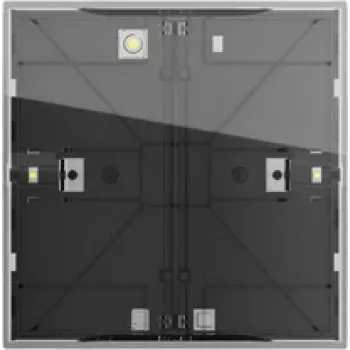 Gira pulsador 4 Comfort 1 toma OneKNX pulsador KNX con pantalla, antracita 534100
