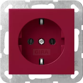 Gira System 55 toma de corriente SCHUKO rojo 4455108