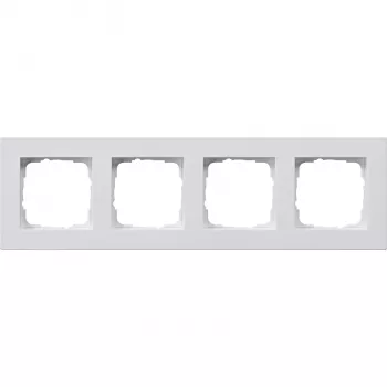 Gira Marco embellecedor 4 elementos blanco puro brillante 0214295