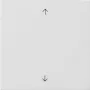 Gira 5361112 Tapa de interruptor de tecla con símbolos de flecha para control de persianas y toldos, blanco puro brillante
