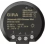 GIRA 244000 Módulo regulador LED universal, empotrar, electrónico, 230 V AC, 3-100 W LED / 20-200 W halógeno, corte de fase, arranque suave, función de memoria