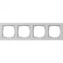 Gira Standard 55 marco embellecedor, 4 elementos, gris 021437