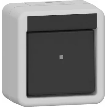 GIRA interruptor de tecla 310230 apagado bipolar WG AP gris (310230)
