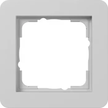 Gira E1 Marco de cubierta simple, gris mate (0211154)